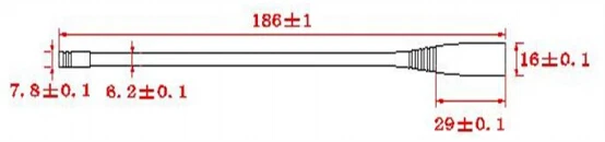 2 шт./лот SWGPRS-ZT186 GPRS антенны прямой стержень резиновая антенны