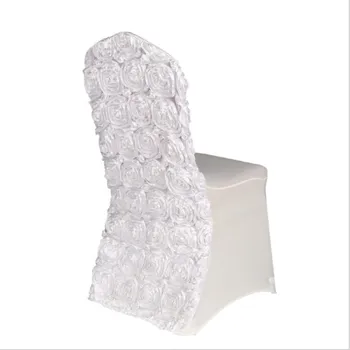 

Marious Brand Rosette chair cover wedding banuqet for cover chair cheap for sale free shipping