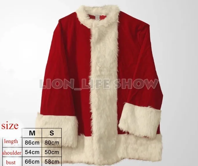 Cosplay&ware Red Blue Christmas Costumes Santa Claus 4 Size 9 Piecesset -Cosplayware Store