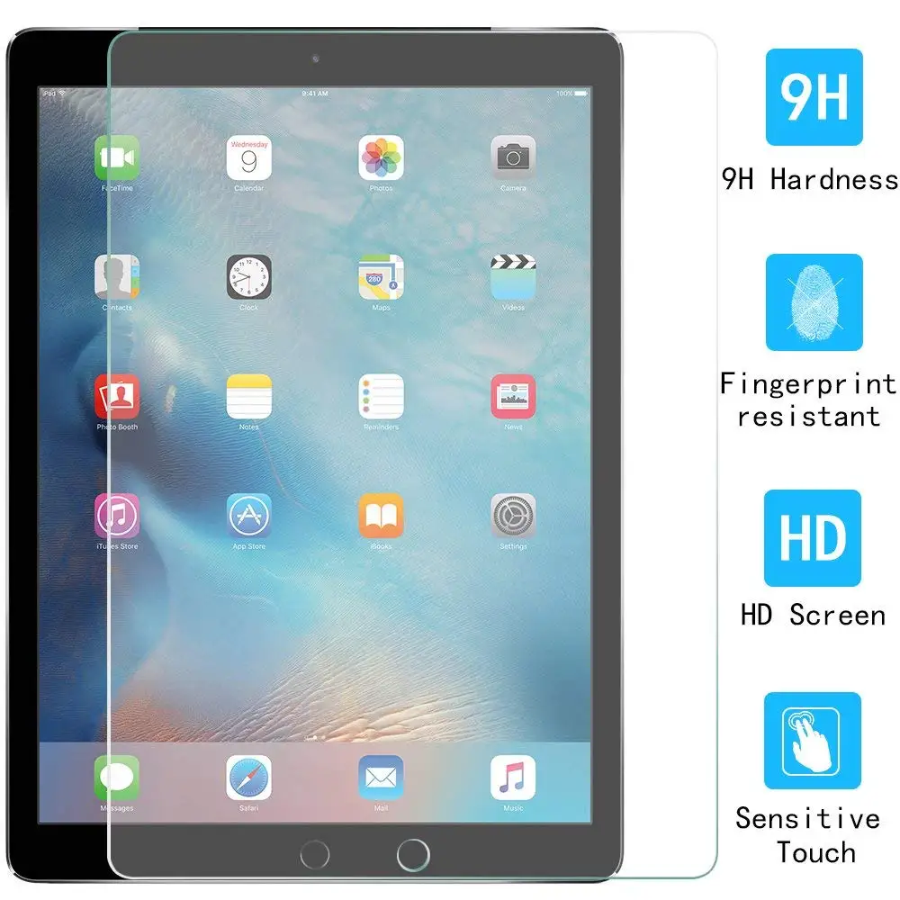 

9H Premium Screen Protector for iPad Air 2 2017 Pro 9.7 2018 Tempered Glass For iPad Pro 10.5 Screen Protect For iPad mini 1234