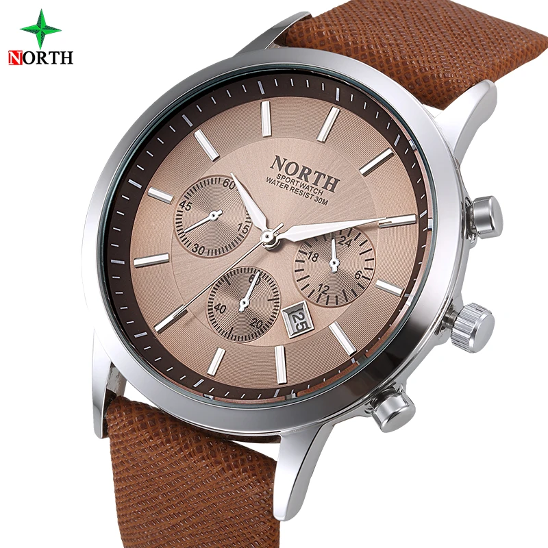 

Men's Watches NORTH Luxury Brand Military Watches Men Quartz Analog Clock Man Sports Waterproof Army Watch Relogios Masculino