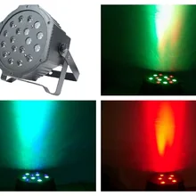 20 шт./лот, Slim LED PAR свет 18 Вт RGB Par64 освещение Рождество Дискотека ночной клуб вечерние dj rgb сценическое оборудование DMX