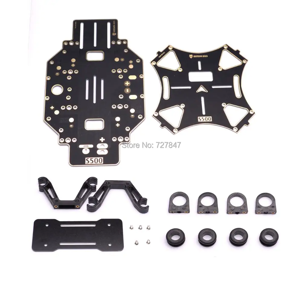

S500 SK500 PCB Version Quadcopter Frame Part Replacement Board PCB Centre Plate Gimbal Hanging HookScrews Nuts Arms