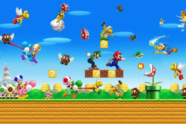 Brunette milf syren demer blows and bangs big black dick New Super Mario Bros