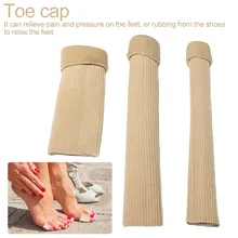 1 шт ребристые тканевые гелевые трубчатые втулки крышки для молотка пальца ноги коготь блистерные мозоли пальцы Seporate защита для ухода за ногами