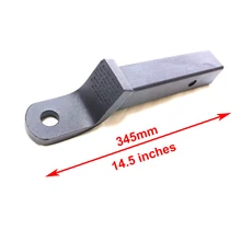 Крюк прицепа черный длинный буксировочный стержень 345 мм в длину трейлер аксессуары