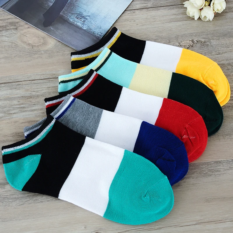 Miaoxi 5 paare/los Männer Sommer Socke Mode Kurze Casual Standard Kurze Socke Für Mann Belüftung Boot Socken Kostenloser Versand