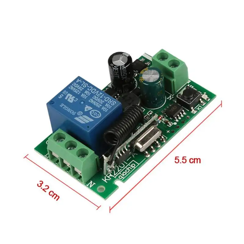 QIACHIP 433 Mhz Беспроводной RF настенный передатчик и AC 110 V 220 V 1 CH Пульт дистанционного управления реле приемник зал спальня свет