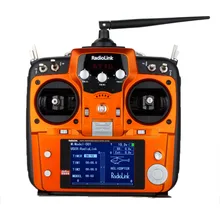 Newest RadioLink AT10 2.4G 10CH Remote Controller Transmitter R10D Receiver&PRM-01 Voltage Return Module Mode2 For Quadcopter