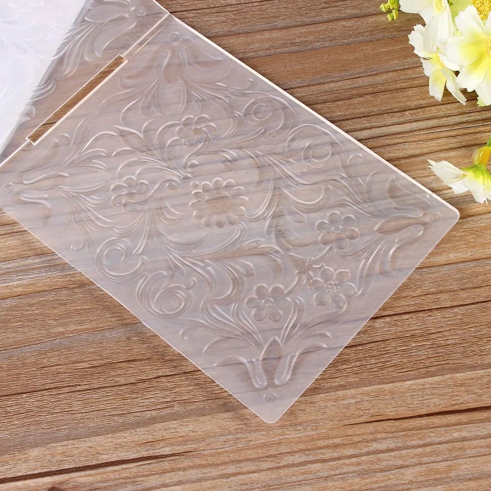 petal Embossing folders Plastic Embossing Folder For Scrapbooking DIY card ZP