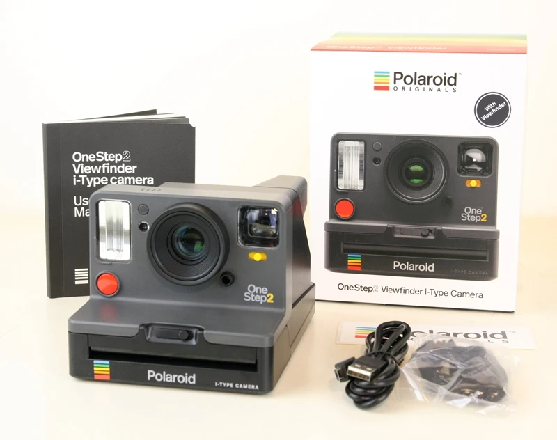 Камера Polaroid Onestep2 VF+ black rainbow с пленкой i-type и 600