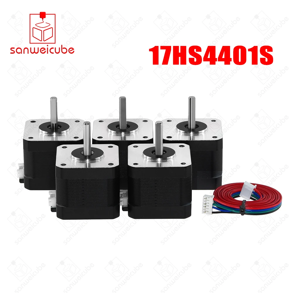 

Usongshine 3D printer 5pcs/lot 17HS4401S 4-lead Nema17 Stepper Motor 42 motor 42BYGH 1.7A (17HS4401S) for CNC XYZ machine