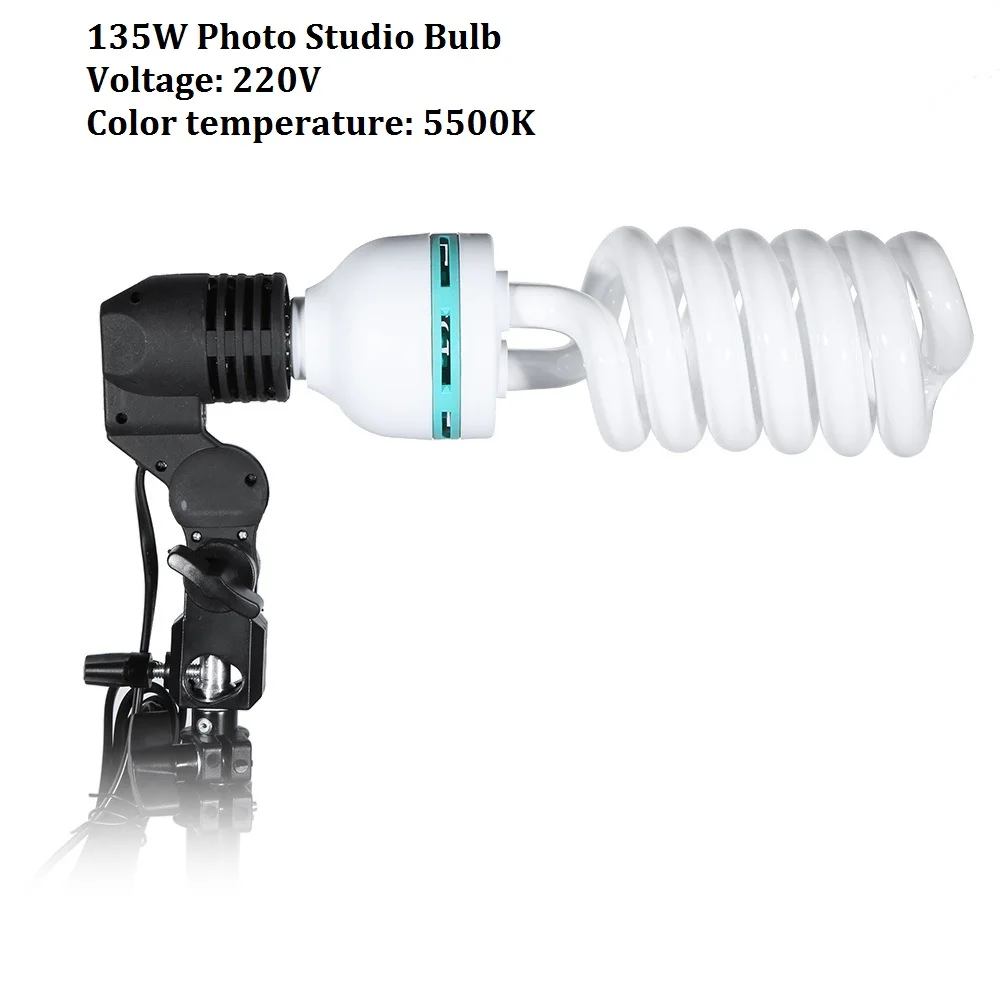 Lightdow 1pcs E27 220v 5500k 135w Photo Studio Bulb Video Digital