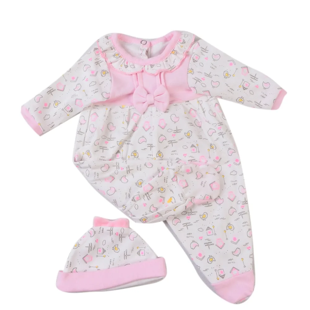 KEIUMI Lovley Reborn Baby Girl Одежда для 17 дюймов детская одежда ручной работы комбинезоны с