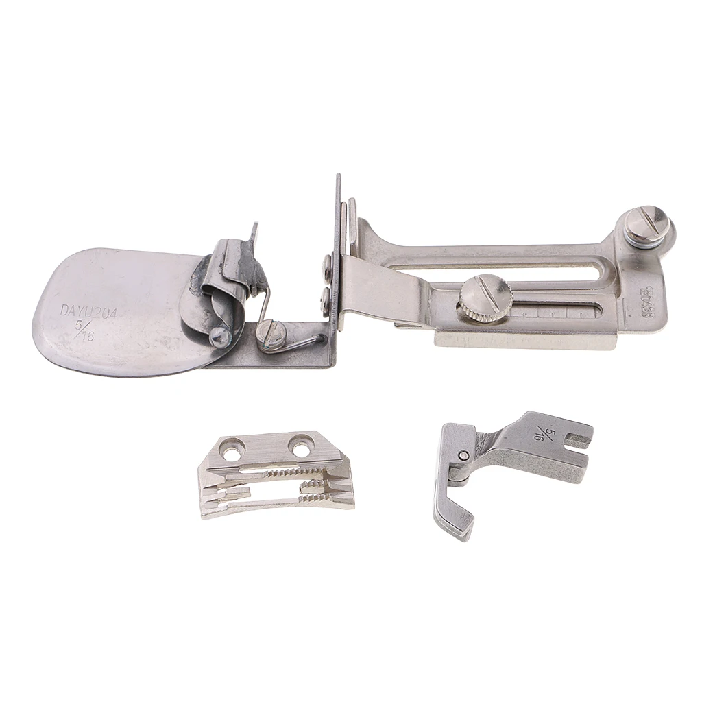 Industrial Sewing Machine Part Clean Finish Shirt Tail Hemmer Attachment Set