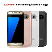 5200 мАч power Bank чехол для samsung Galaxy S7 Edge чехол для резервного заряда батареи чехол с подставкой
