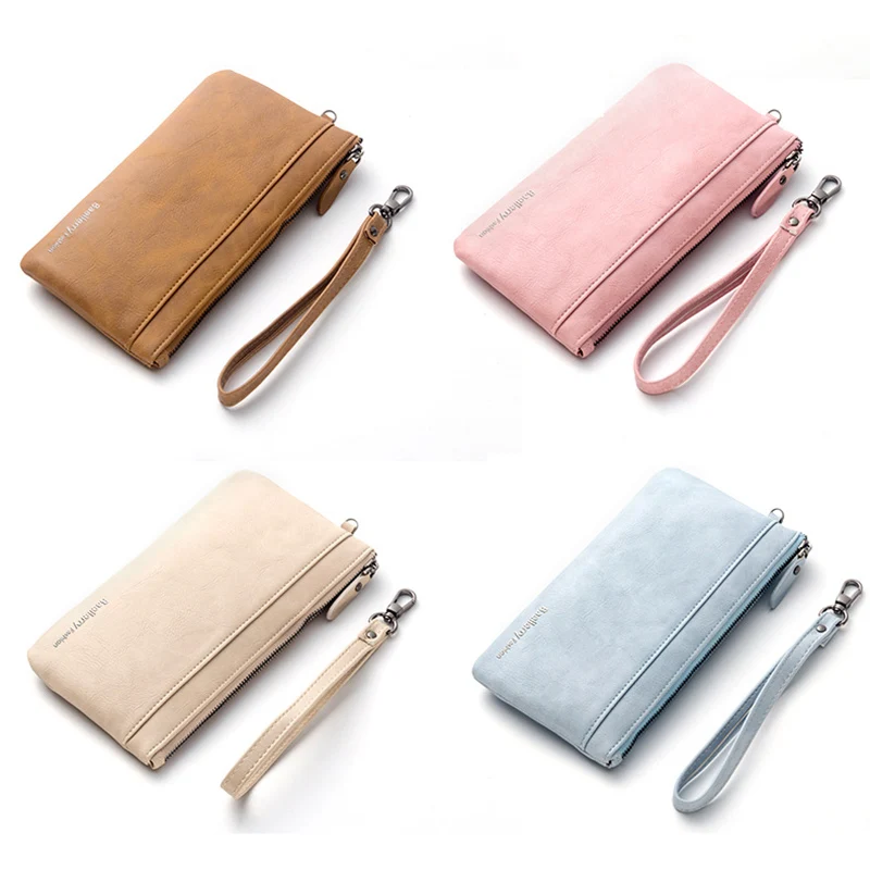 

2018 Frans BA Ms. fashion Wallet Zipper Phone bag for iPhone X 8 7 Plus Samsung S9 Huawei simple Purse the new lady long wallet