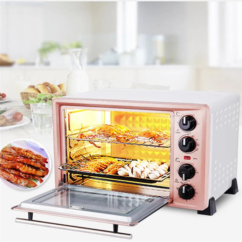 36L Multifunctional Stainless Steel Electric Oven For Making Bread Cake Pizza Baking Oven With Timer