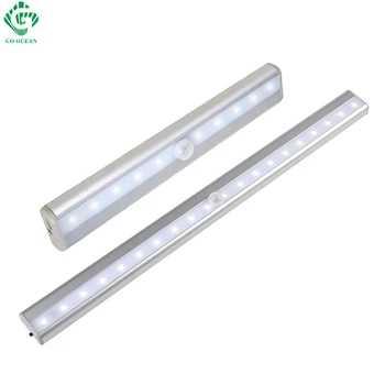 

LED Night Lights USB Rechargeable motion sensor Closet Cabinet Light Wireless IR Infrared Induction Kitchen Stairs Night Lamps