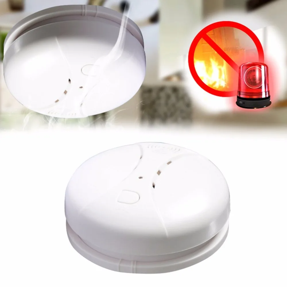 

Wireless Type Photoelectric Smoke Alarm Detector Home Alarm System Fire Protection Battery Powered Dual-sensor Alert Tester