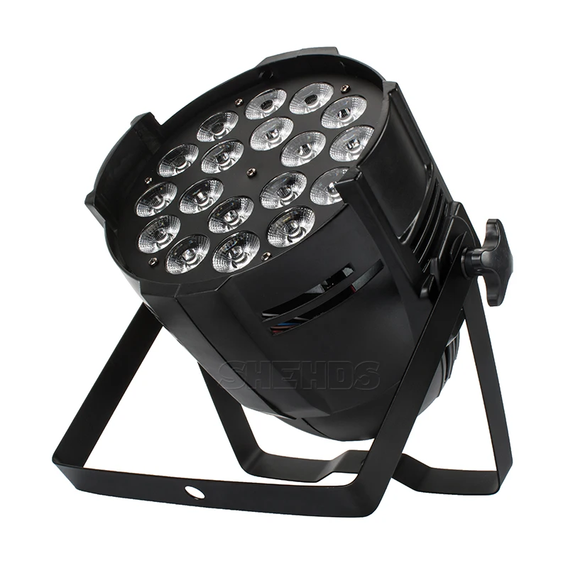 Liga de Alumínio Rgbwa plus uv Luzes de Discoteca Equipamento de Palco Led Par 18x18 Shdhds w Luzes Dmx512 6in1 Levou Iluminação Profissional dj 26 w luzes rgbwa + uv 6in1 led