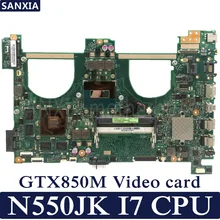KEFU N550JV Laptop motherboard for ASUS VivoBook N550JK N550JX Q550JV G550JK original mainboard I7 4700HQ GTX850M