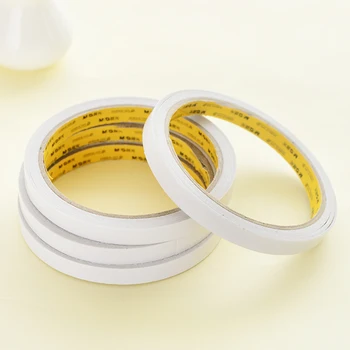 

M&G Double Sided Adhesive Tape cotton double-sided tape strength sponge 12mm 9mm 10y White Tape Faced Tape Adhesive 2 Rolls