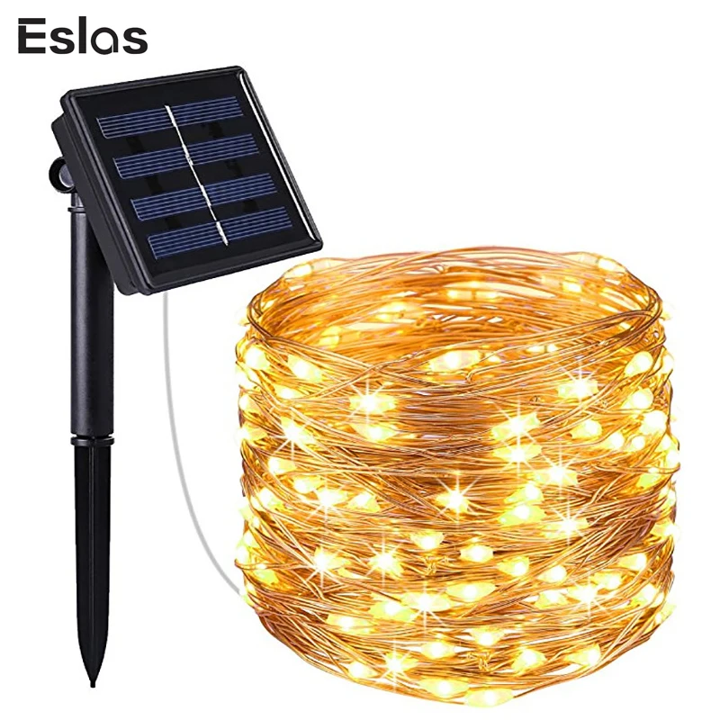 

Eslas Outdoor Solar Garland LED Solar Lawn Garden Light RGB Lamp Waterproof Solar Tree Lamp for Garden Courtyard Decoration