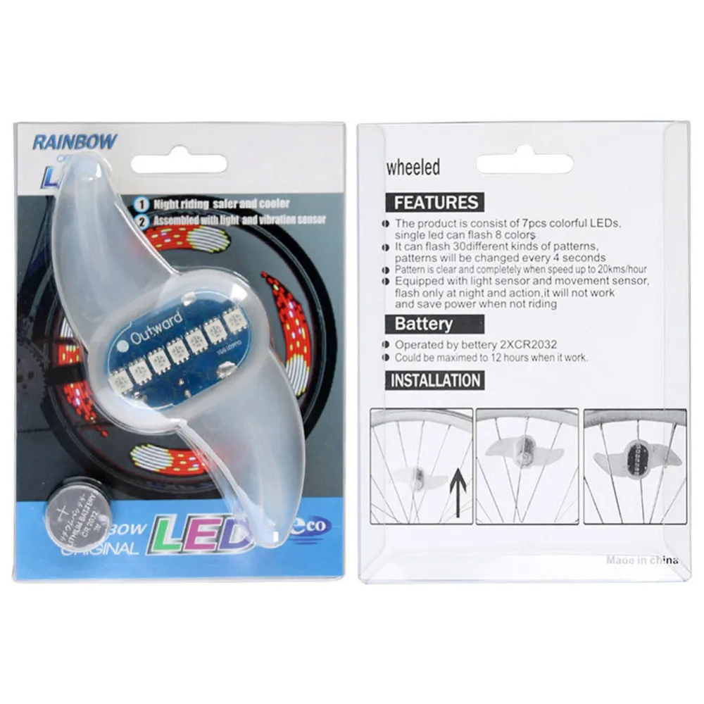 Best Lankeleisi Spoke Light Decorate Light For Mountain Bike Road Bike Rear Tail Light Two Pieces In One Package 7