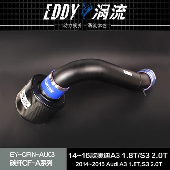 

High performance high flow power up intake air filter for Audi A3 1.8T S3 2.0T 2014 - 2017 Carbon fiber filter intake system