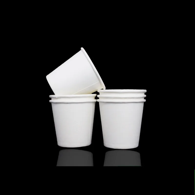 600 X 100ML White Small Paper Cups 4oz Disposable Standard Yoghourt Coffee Drinking Cup