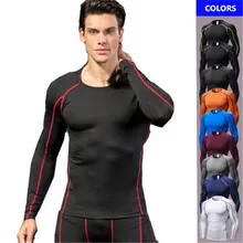 Новая мужская спортивная футболка для бега, компрессионная фитнес-рубашка, быстросохнущая Однотонная футболка для футбола, велоспорта, топ для бега, гимнастическая майка XXL