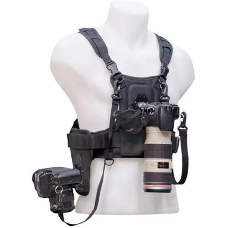 HAOBA Camera Strap Professional Outdoor With Double Shoulder Strap Quick Loading Photography Vest For Digital SLR DV Camera