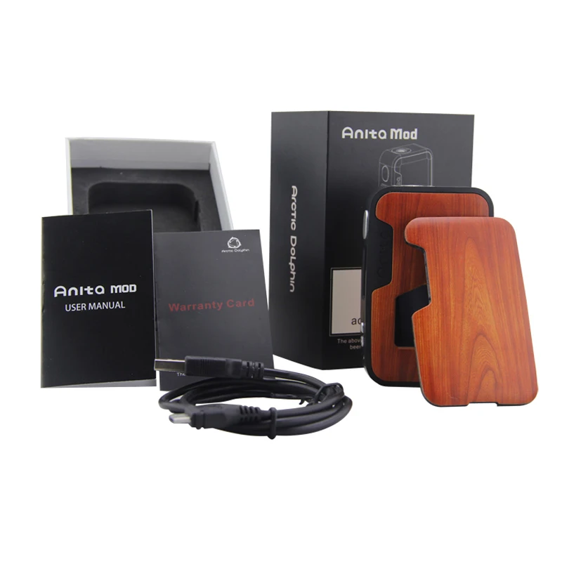 Оригинальный Arctic Dolphin Anita 100 Вт TC VW APV Squonk Box Mod Squonker электронная сигарета 5 OLED белый