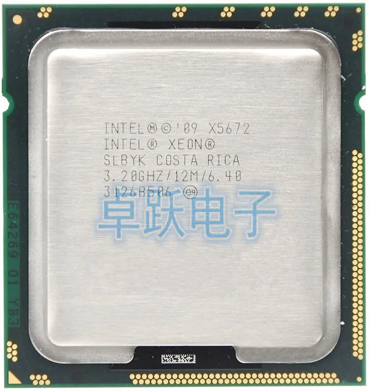 Intel Xeon x5672 x5672 Процессор процессор/3.2 ГГц/LGA1366/12 МБ/L3 95 Вт Кэш 4 ядра сервер Процессор