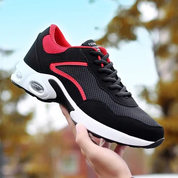 

2019New Spring And Summer Fashion Mens Casual Shoes Lace-Up Breathable Shoes Sneakers Mens Trainers Chaussure Flying woven shoes