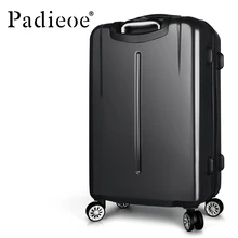 luggage 20 24 Inch TSA lock hook up PC+ABS aluminum frame universal wheel rolling Carry-Ons Travel Case suitcase Alloy Trolley