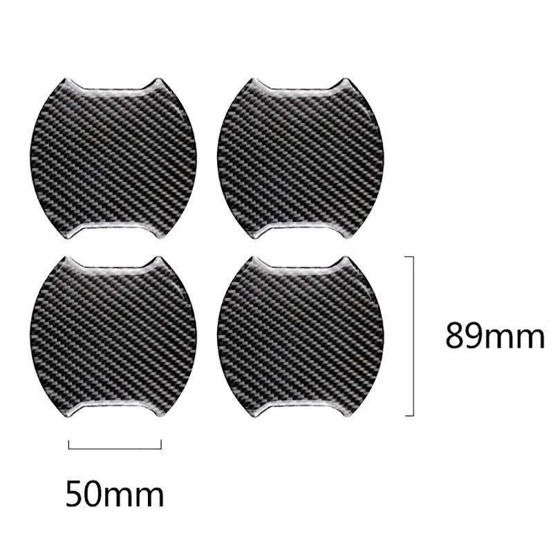

4Pcs Car Handle Protection Film Universal Invisible Car Carbon Fiber Door Handle Stickers Scratches Resistant Sticker