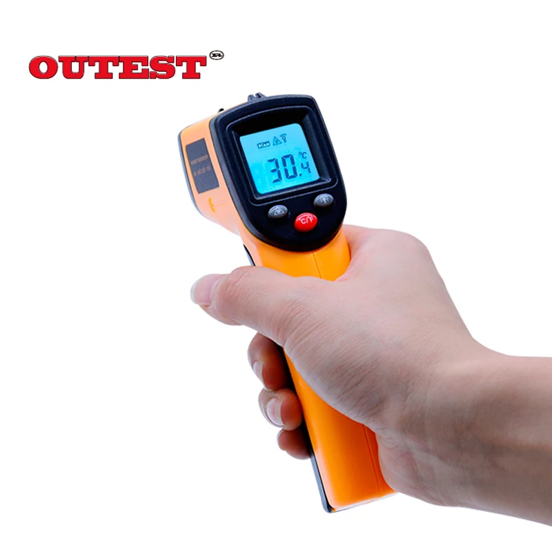 Digital Infrared Thermometer Themperature Pyrometer IR Laser Point Gun