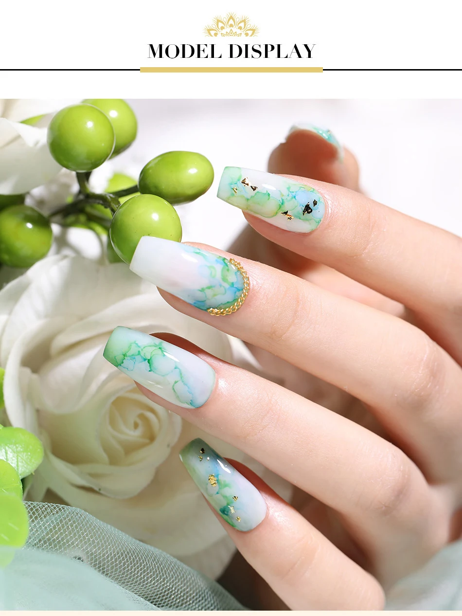От BORN PRETTY-цветок лак для ногтей 6 мл разноцветные, для ногтей арт-дизайн цветок маникюрный лак салон Красота для дизайна ногтей