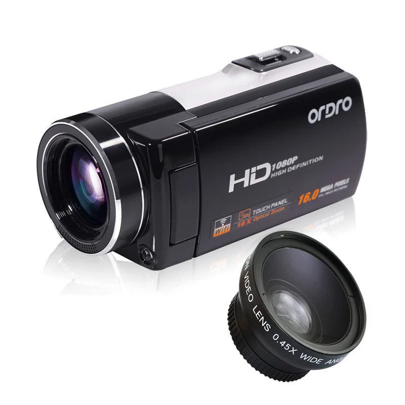 Ordro домашняя Цифровая видеокамера HD 1080P 16MP с поддержкой wifi