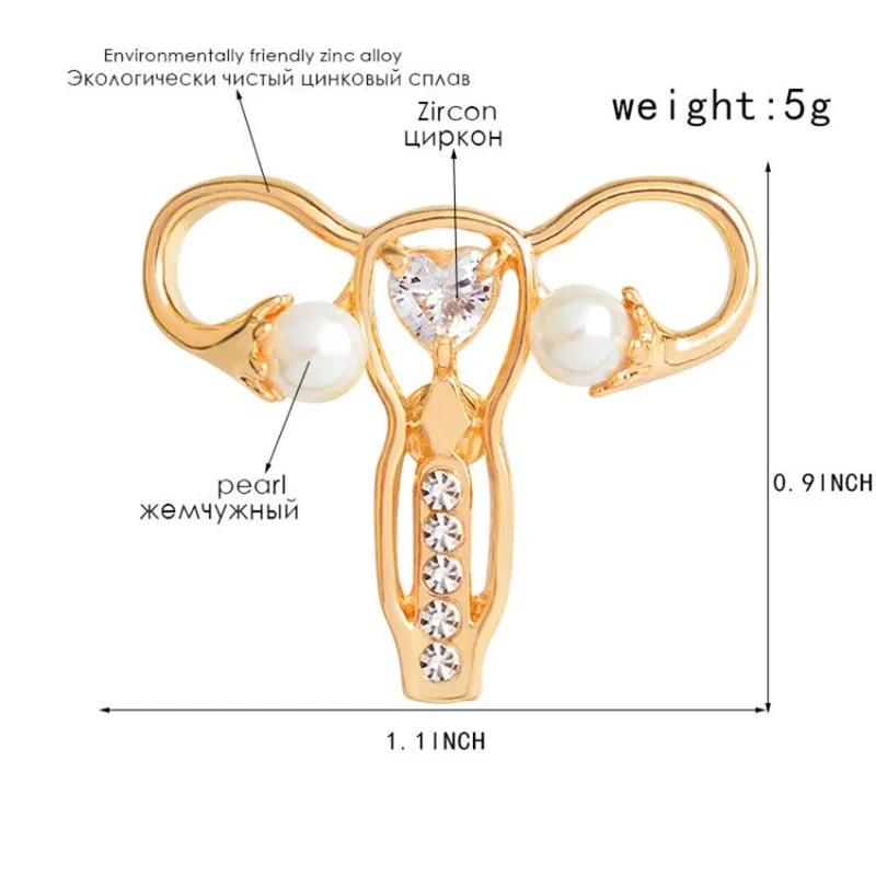 Женская булавка в форме матки, символ гинекологии, ювелирные изделия, женские броши, медсестры, доктора, медицинская школа, подарки
