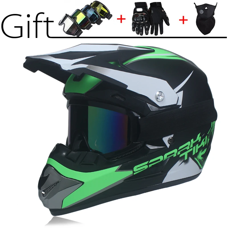 Маска для мотокросса на все лицо с регулируемой пряжкой|racing helmet|full facehelmet racing |