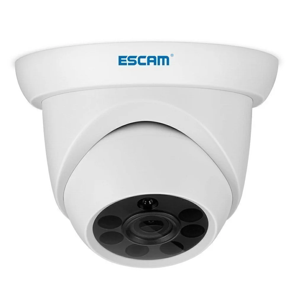 

ESCAM QH001 1080P HD Dome IP Camera Home Surveillance Security Camera Night Vision Motion Detection H.265 ONVIF