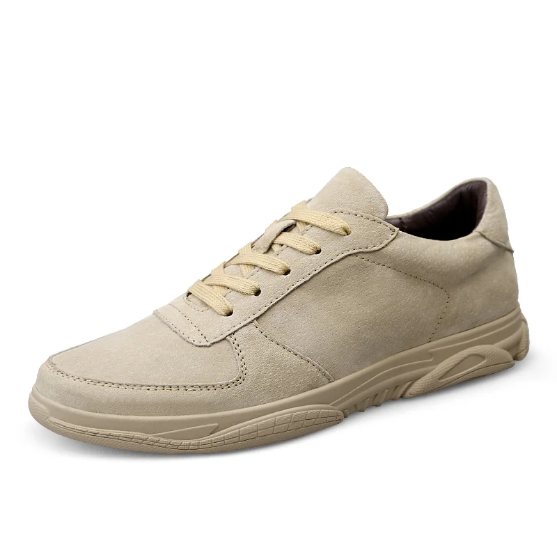 

Real Cow Leather Shoes Men Breathable Fashion Trainer Sneakers England Flats Lace Up Casual Shoes Men Zapatos Hombre 7#27D50