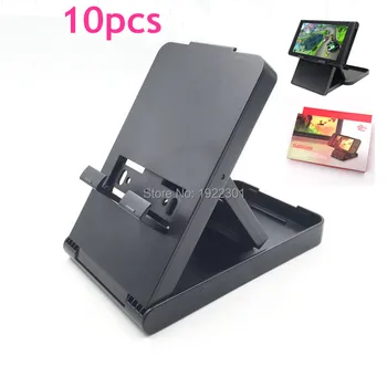 

10pcs Playstand Desktop Stand Black Anti-Slip Compact Playstand for Nintendo Switch Console Angle Adjustable Stand Holder
