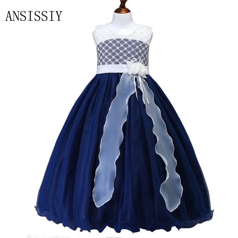 

2018 Summer Pageant Flower Girl Dress Kids Birthday Wedding Bridesmaid Gown Formal Dresses Cloth for 12 Years