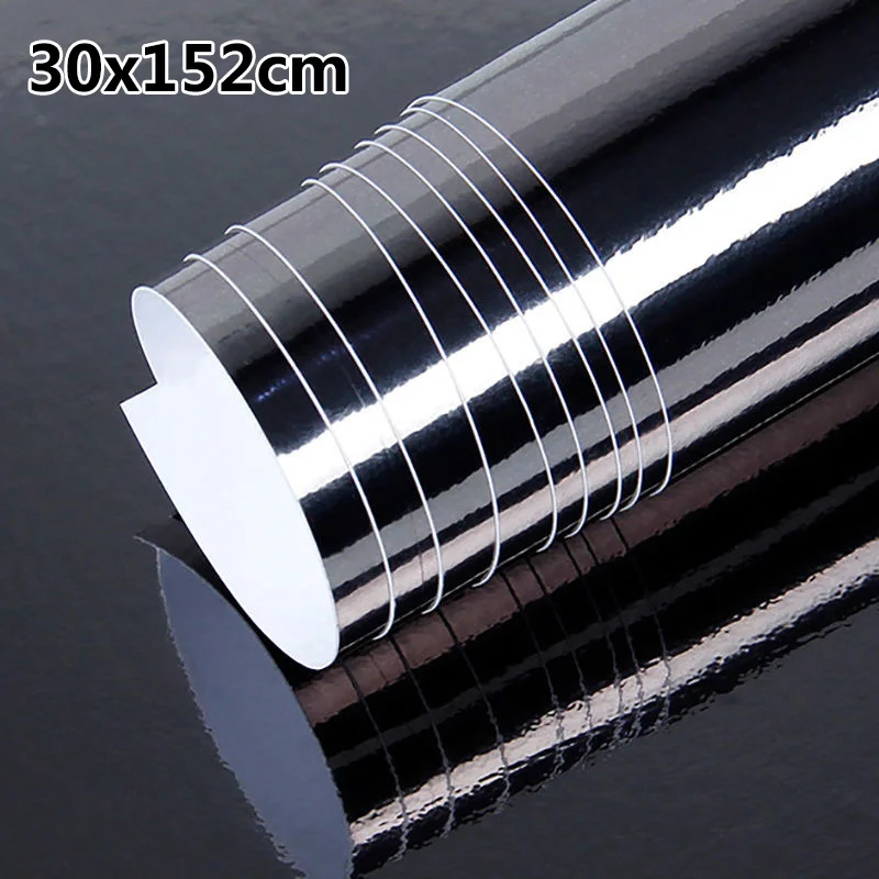 

Reflective Gloss DIY Wrap Glossy Car Sticker Roll Decor UV Resistant Decal Vinyl Film Bumper Covering Exterior