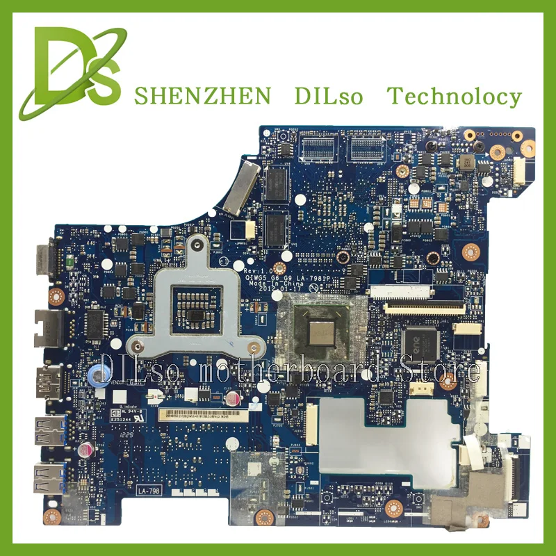 KEFU LA-7981P G580 материнская плата для lenovo G580 QIWG5_G6_G9 LA-7981P REV: 1,0 GT610M материнская плата для ноутбука