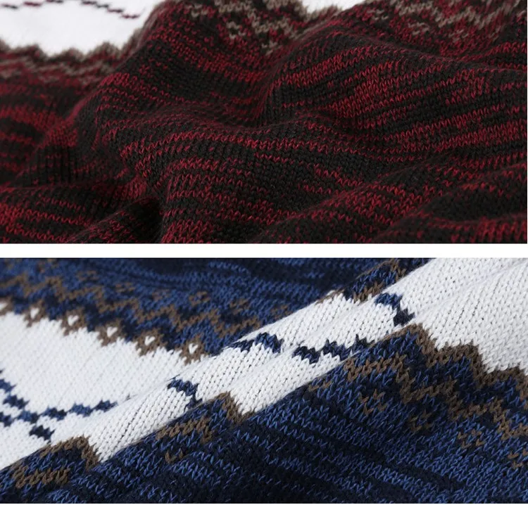 Вязаные пуловеры для мужчин, осень, зима, новая мода о-образным вырезом Жаккардовый Трикотаж вязаный обтягивающий свитер джемпер подростка